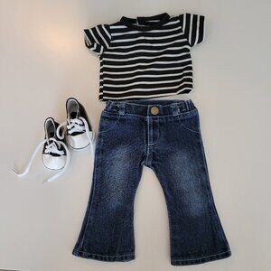 New So Cute Authentic Looking Blue Jeans Play Outfit For Your 18 Inch Dolls